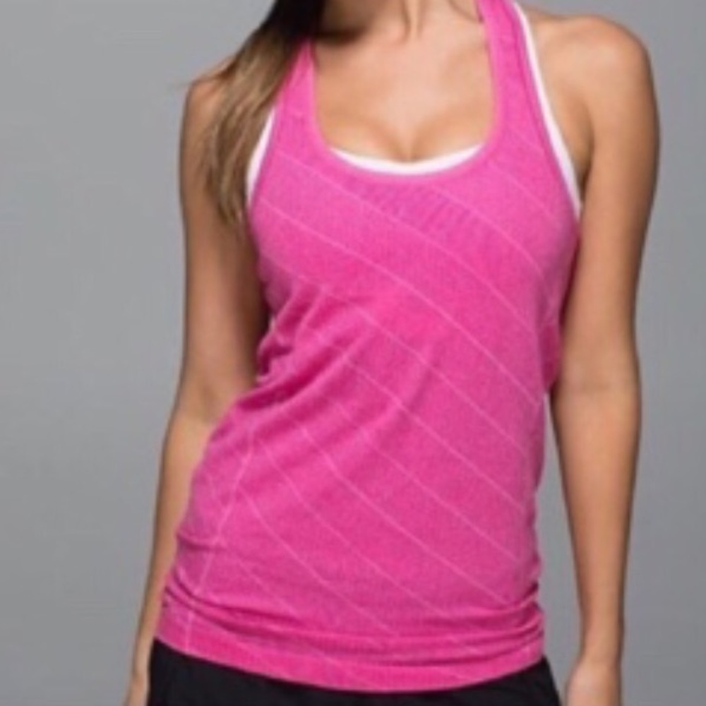 Swiftly Racerback Tank Jeweled Magenta